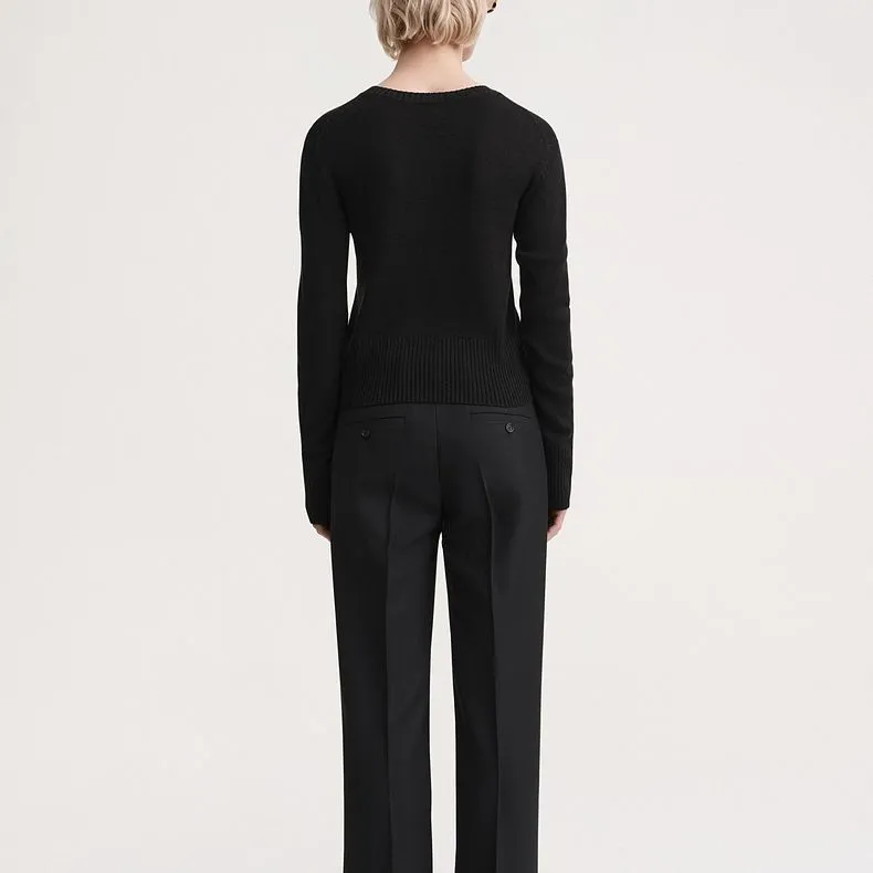 TOTEME Long Sleeved Crewneck Knitted Jumper-3