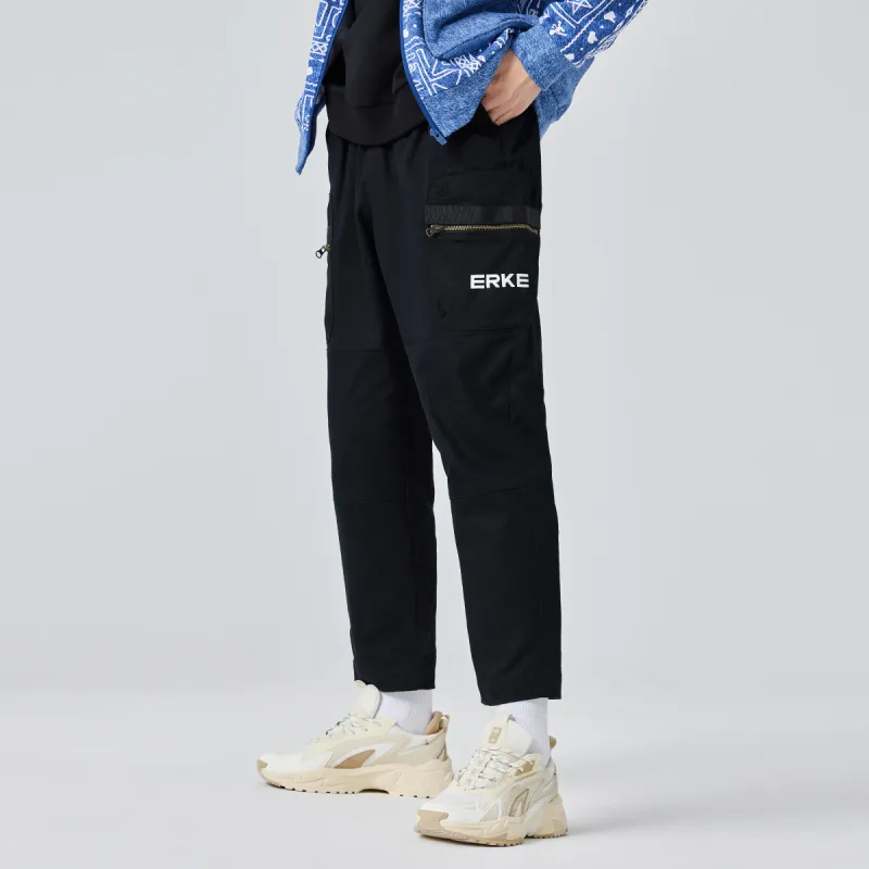 Erke Casual Pants Men's Jet Black-6