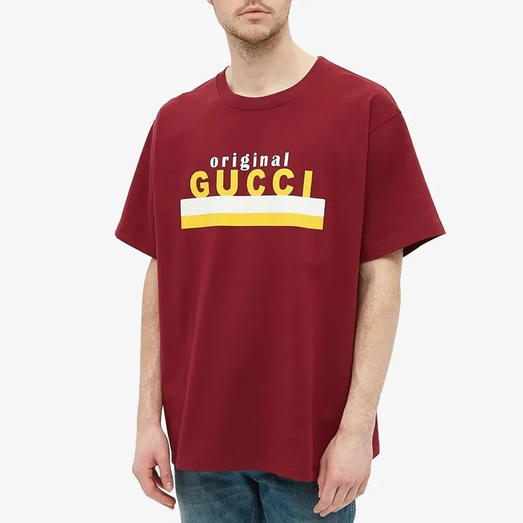 GUCCI T-Shirts Men Red-1