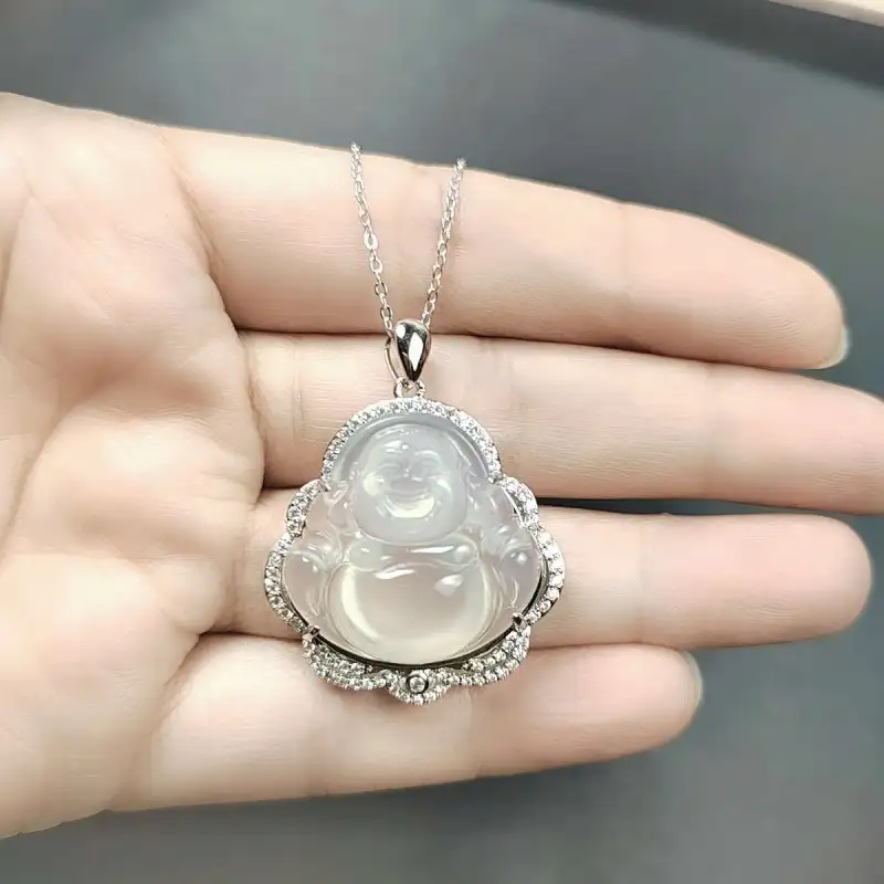 Gifts Chalcedony Necklaces Unisex-9