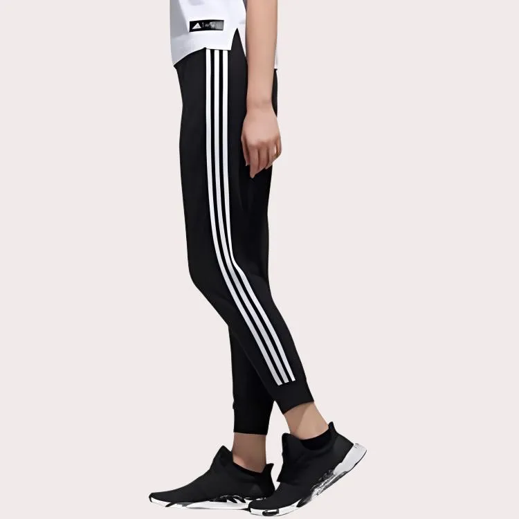 Adidas Knitted Sports Pants Women's Black-5