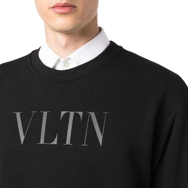 Valentino Vltn Logo Printed Crewneck Sweatshirt-3