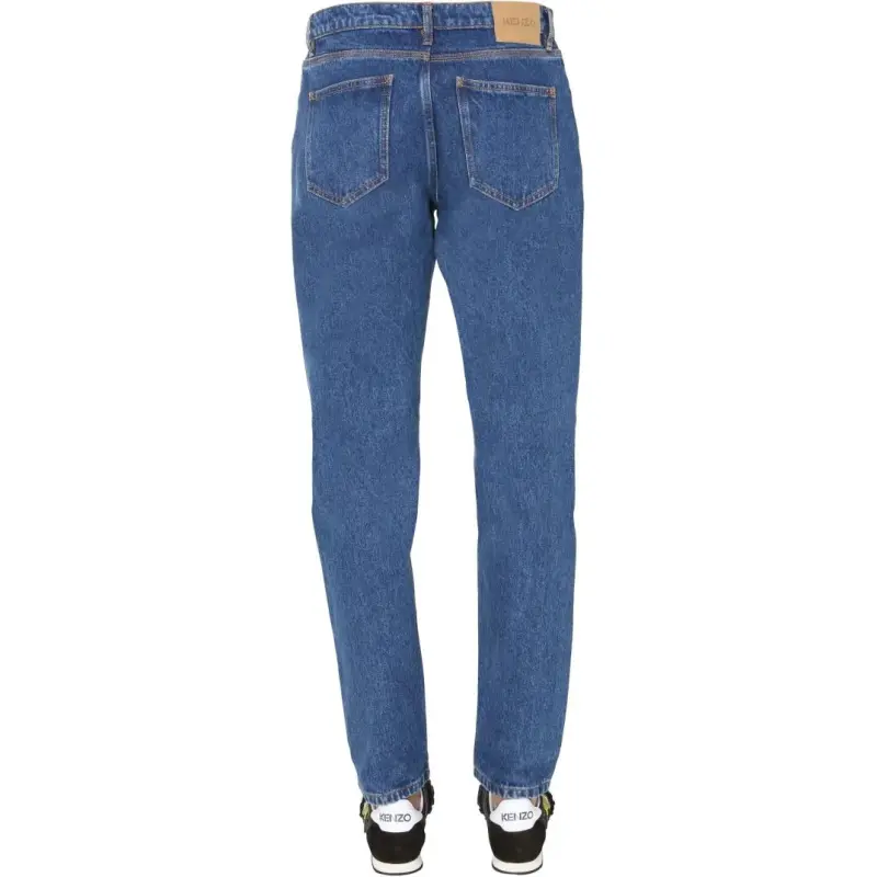 KENZO Mid Rise Straight Leg Jeans-2
