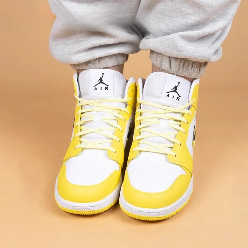 Jordan 1 Mid Dynamic Yellow Floral GS-1