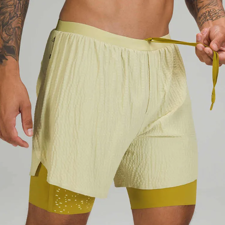Lululemon Surge Sports Shorts Men's Gold-4
