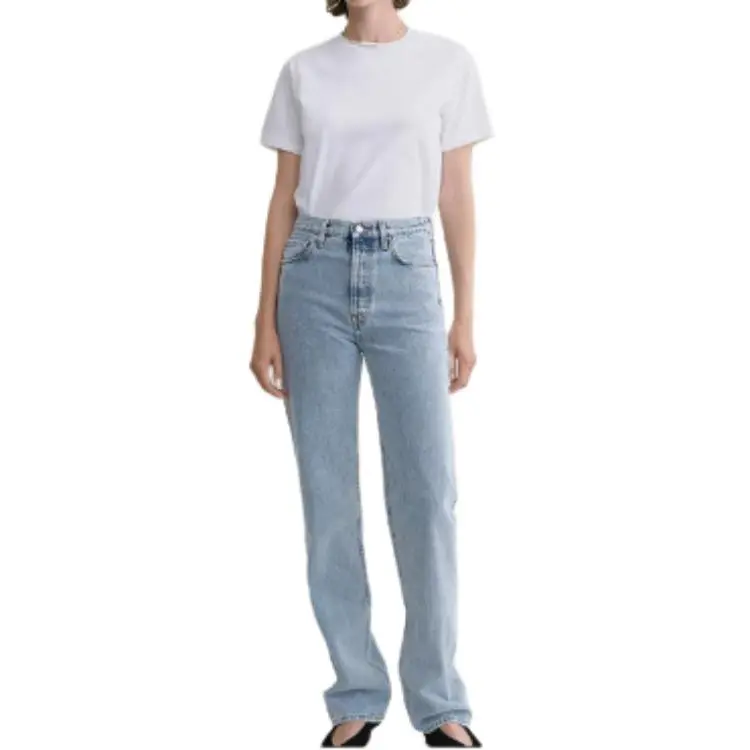 TOTEME Mid Rise Straight Leg Jeans-7