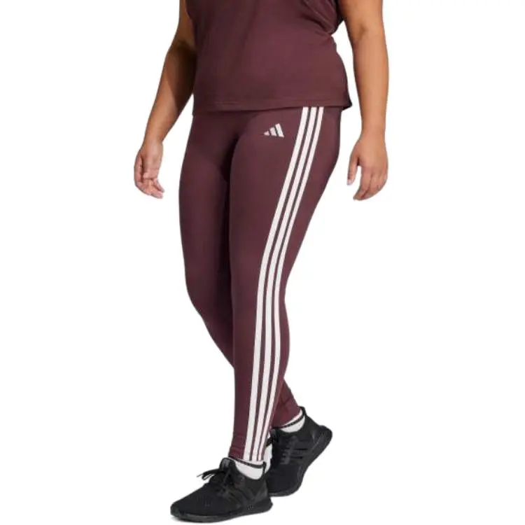 Adidas Free Shipping With AdiClub Essentials 3 Stripes Cotton Leggings Plus Size-1