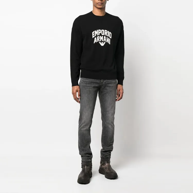 EMPORIO ARMANI Sweaters Men Black-2
