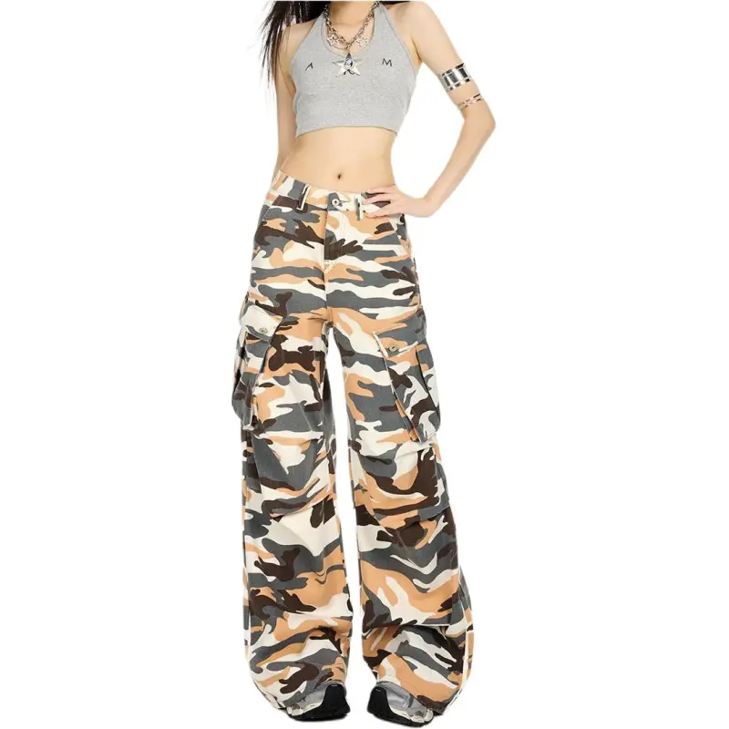 Concubine Zhu Jeans Women's Camouflage-1
