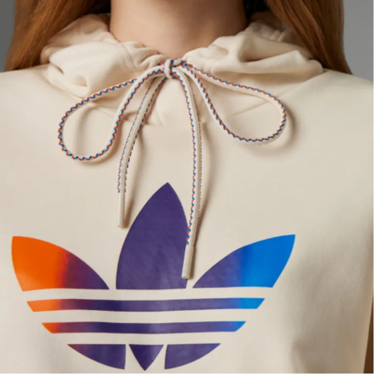 Adidas Originals SS23 Adicolor 70s Retro Series Sweatshirt Women's Miracle White-2