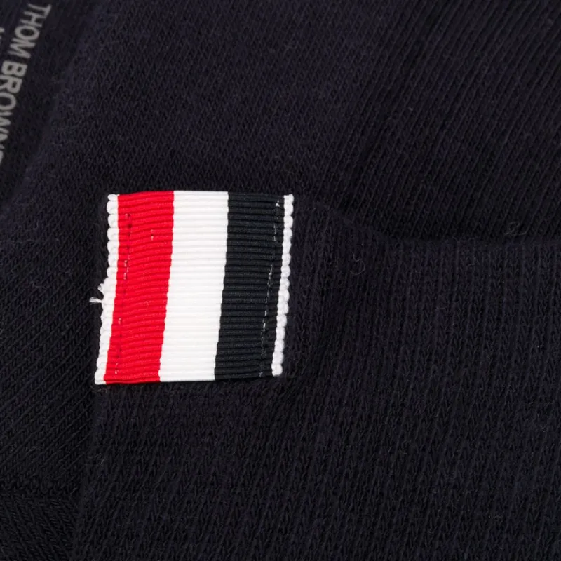 THOM BROWNE· Mid Calf Socks Women's 1 Pack Navy Blue-1