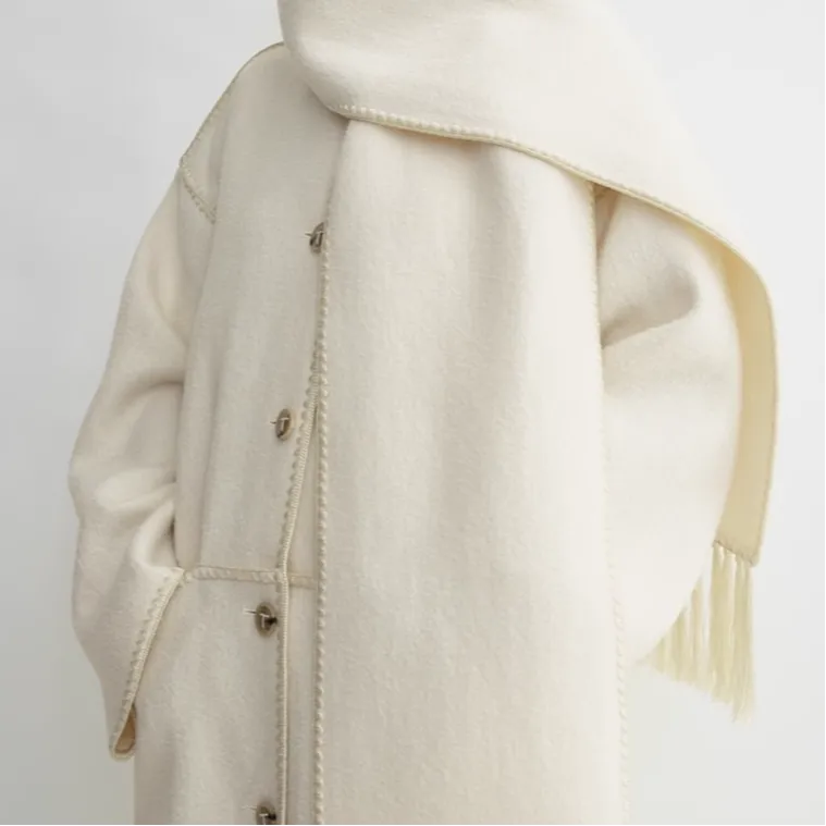 TOTEME Coats Women's Ecru-4