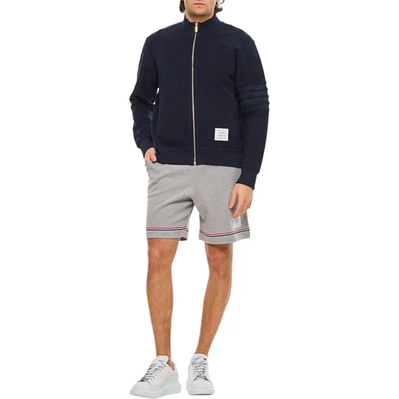 THOM BROWNE Mid Rise Drawstring Track Shorts-2