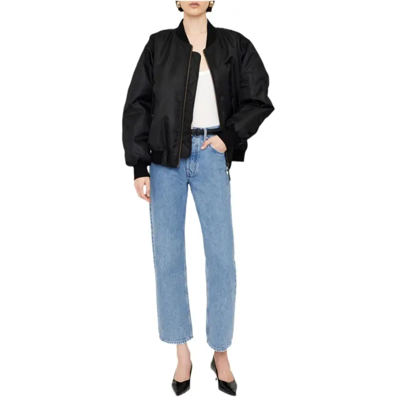 Anine Bing Leon Zipped Bomber Jacket-3