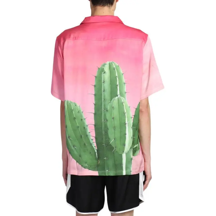Blue Sky Inn Cactus Print Satin Finish Shirt-1