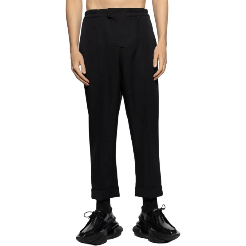 BALMAIN Straight Leg Cropped Trousers-2