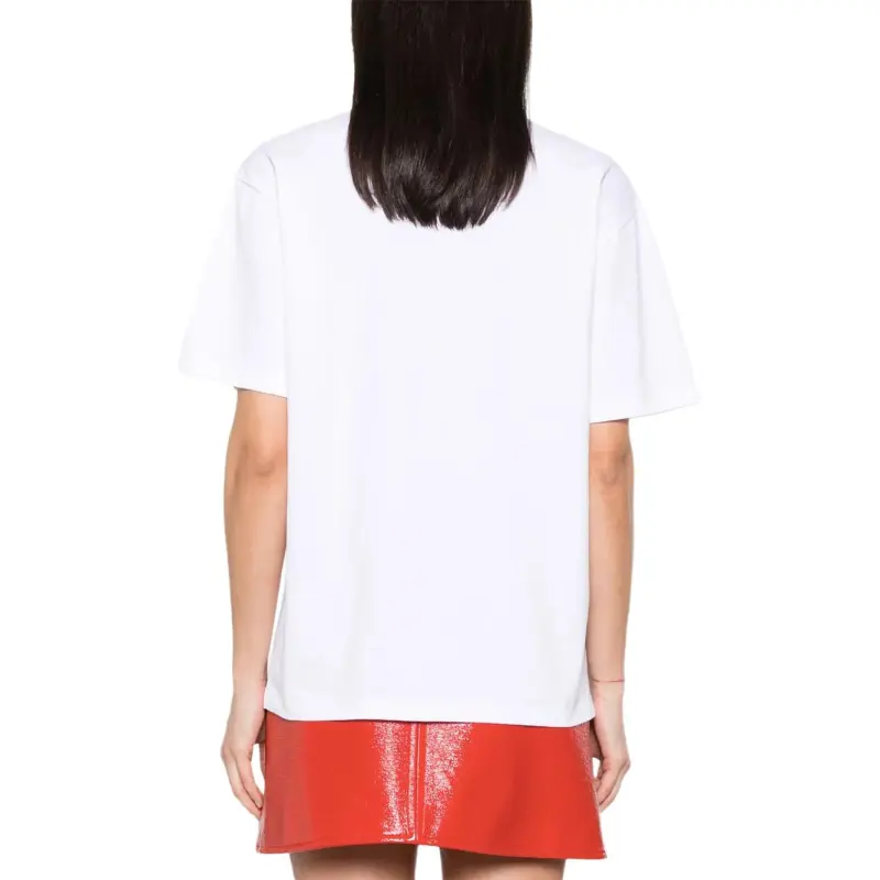 GANNI Graphic print Organic cotton Blend T shirt-7