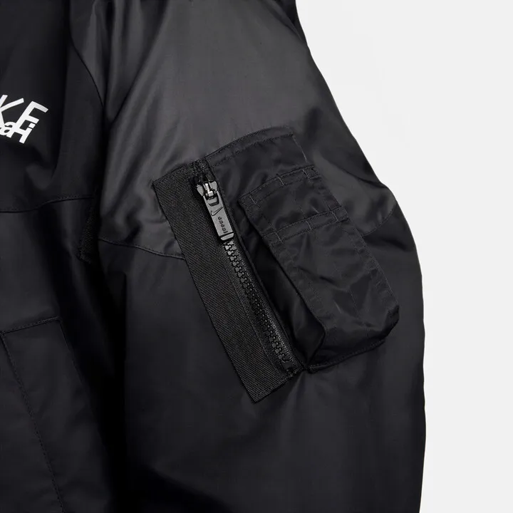 Nike X Sacai Women'ss Full Zip Hooded Jacket Asia Sizing Black-4