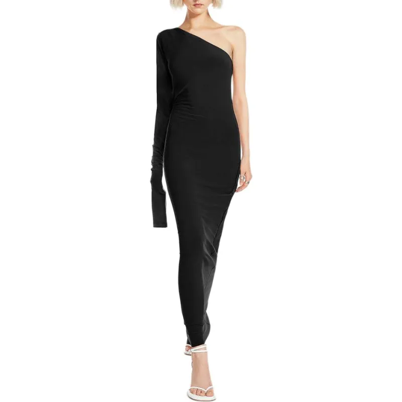SportMax Asymmetrical One Shoulder Dress-3