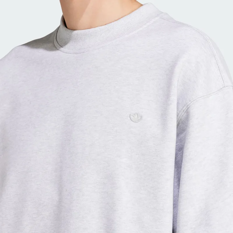 Adidas Originals ADICOLOR Series Contempo Crew Sweatshirt Sweatshirt Men's Light Heather Gray-3