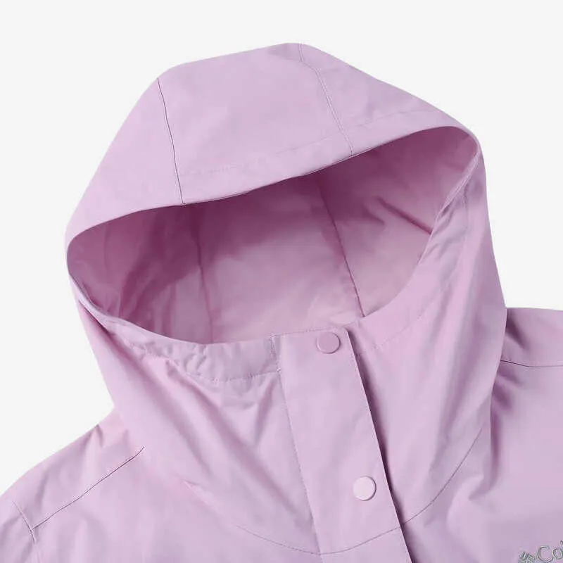 Columbia City Outdoor Collection Waterproof And Windproof To Keep Warm Windbreaker Jacket Women's Light Purple-3