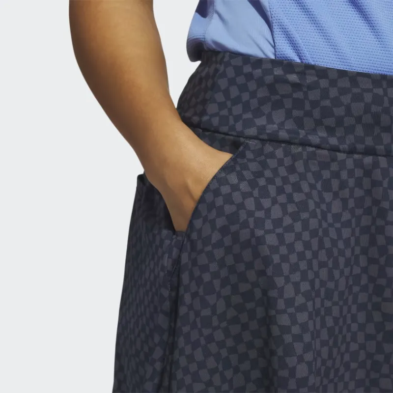 Adidas PRINTED 16-INCH GOLF SKIRT Casual Short Skirts Women's Academy Navy Blue/Shadow Marine Blue-5