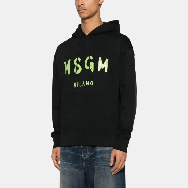 MSGM Logo print Hoodie-1