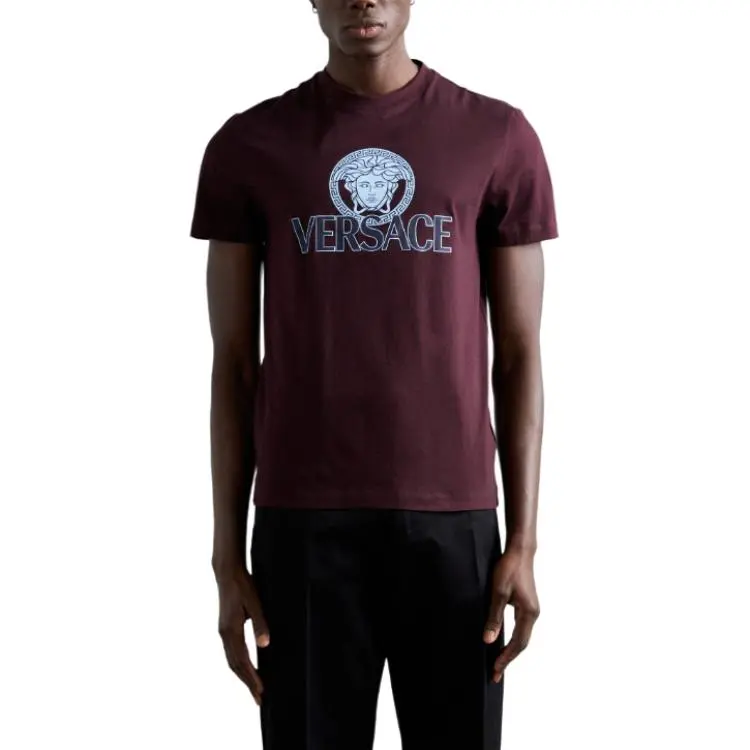 VERSACE Medusa Head Printed Crewneck T Shirt-2