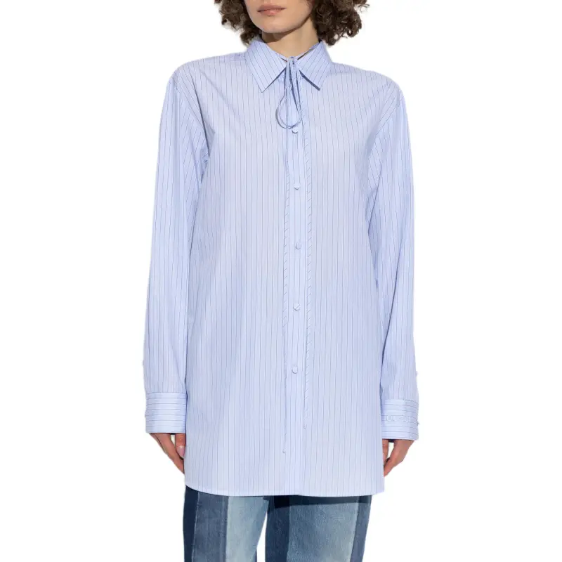 GUCCI SS25 Shirt Women's Light Blue-1