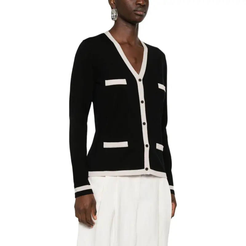 MaxMara Kenya V Neck Buttoned Cardigan-4