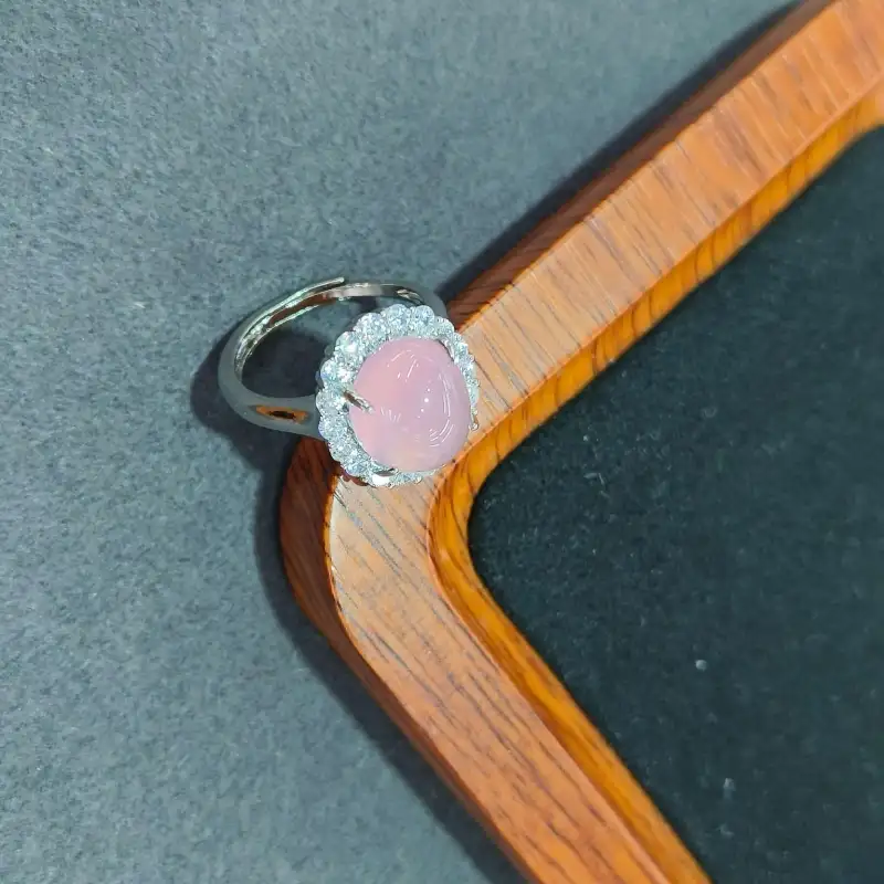 Grace Chalcedony Jade Rings Women's-4