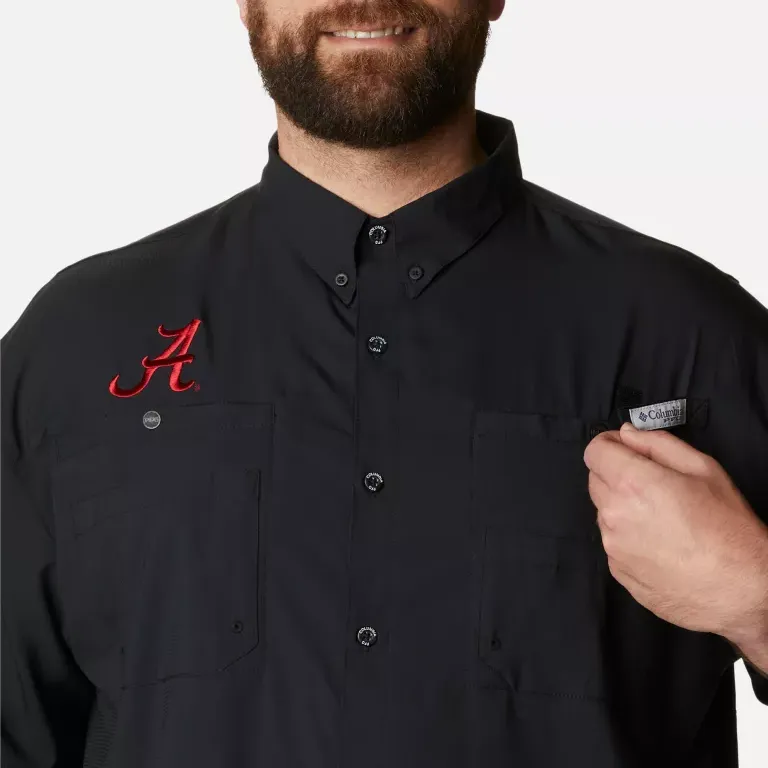Columbia PFG Tamiami Men's Collegiate Shirt Men's Black-3