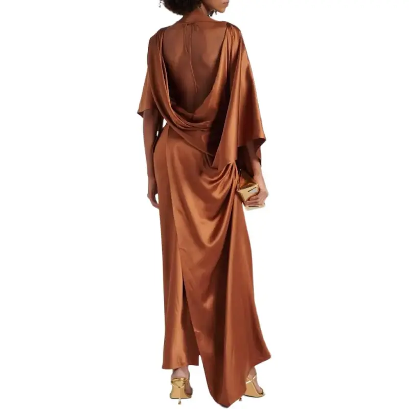 Christopher Esber Asymmetric Long Silk Dress-3