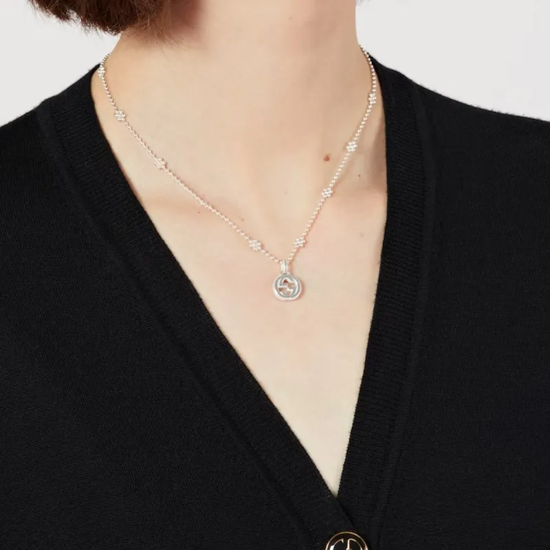 GUCCI Sterling Silver Necklaces Women's Silver-5