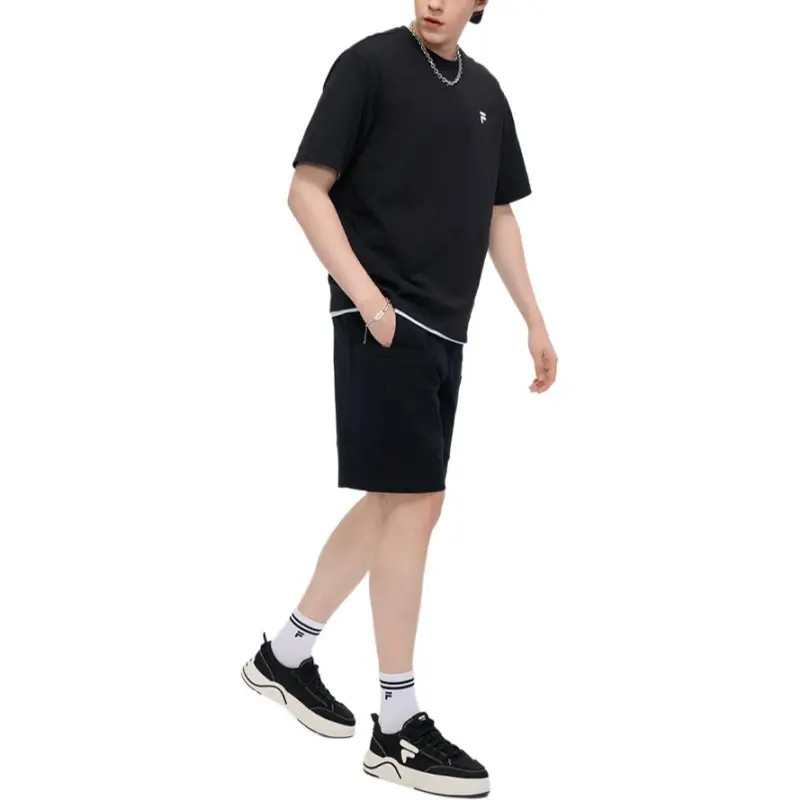 FILA FUSION T Shirt Unisex Jet Black-4