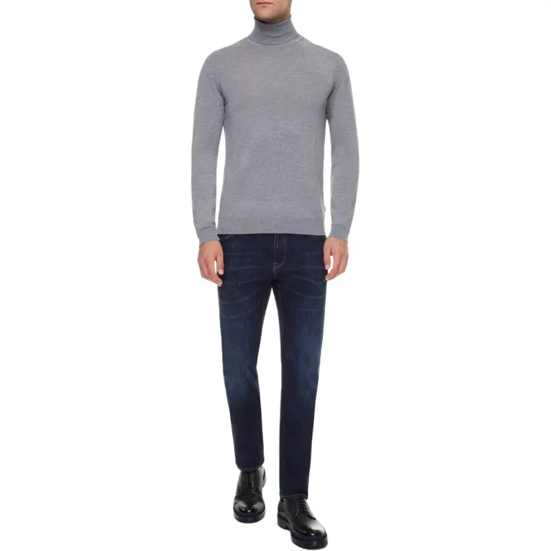 HUGO BOSS Sweater Men's Light Gray-2
