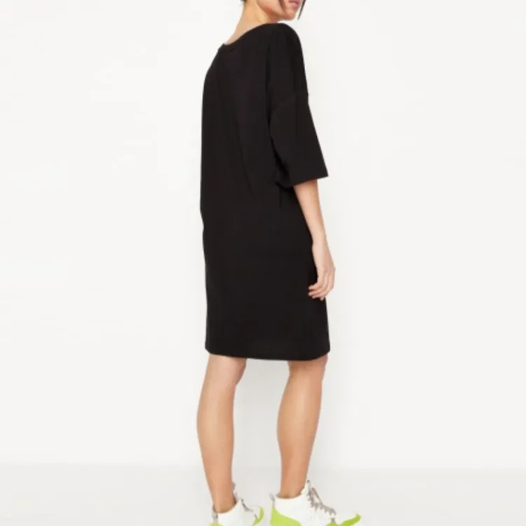 ARMANI EXCHANGE Short Sleeved Dresses Women's Black-5