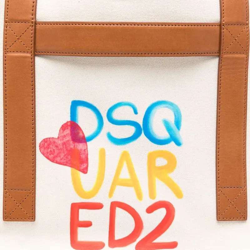 DSQUARED 2 Logo print Tote Bag-2