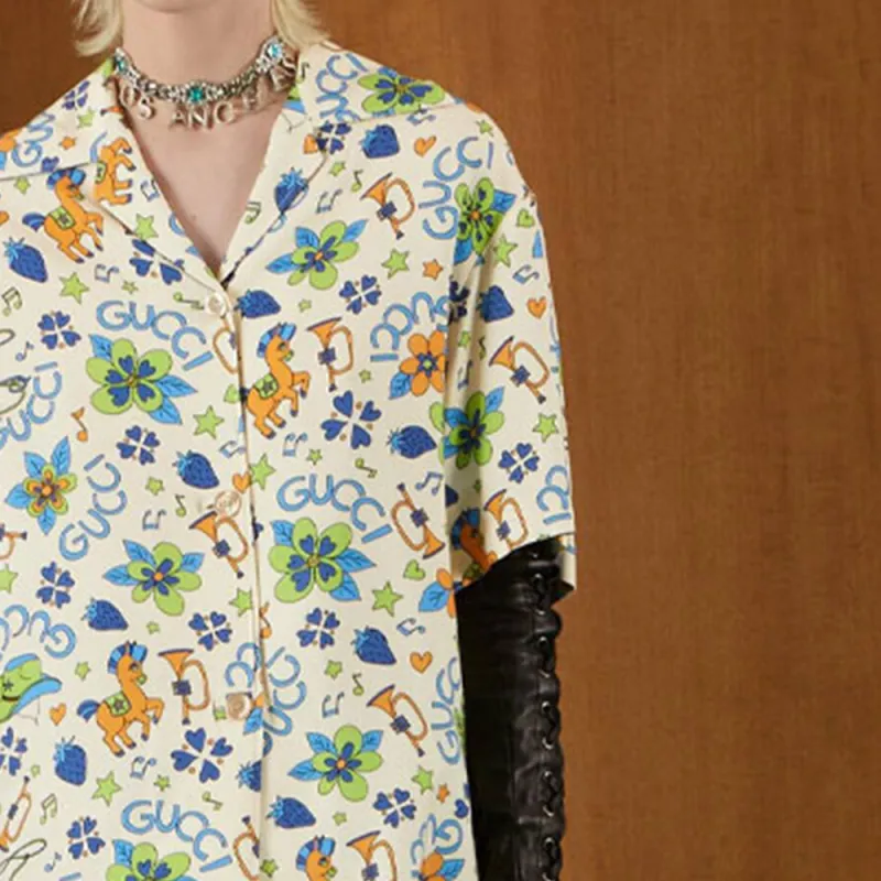GUCCI Love Parade FW22 Shirt Women's Multicolor-4