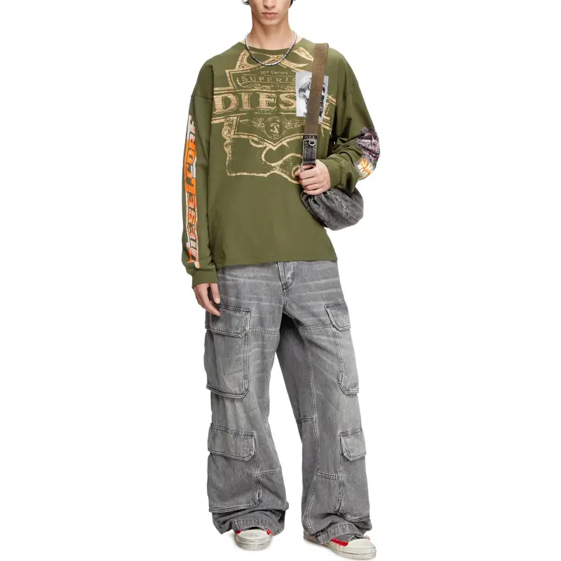 DIESEL T Boxt ls Slits R5 T shirt-1