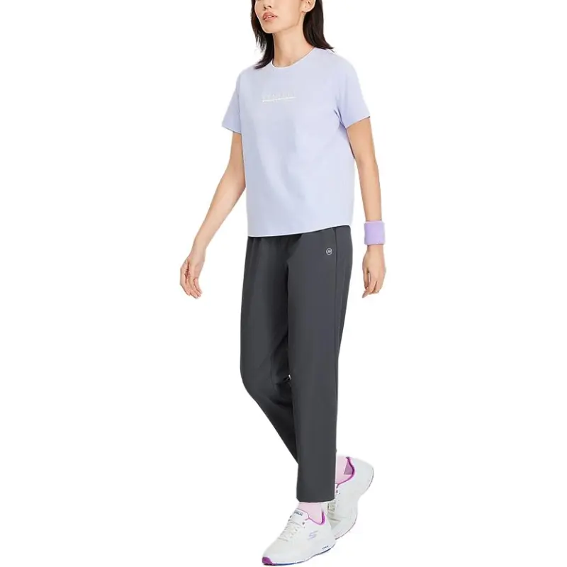 Skechers GODRI Comfortable Sports Pants Women's Charcoal Gray-3