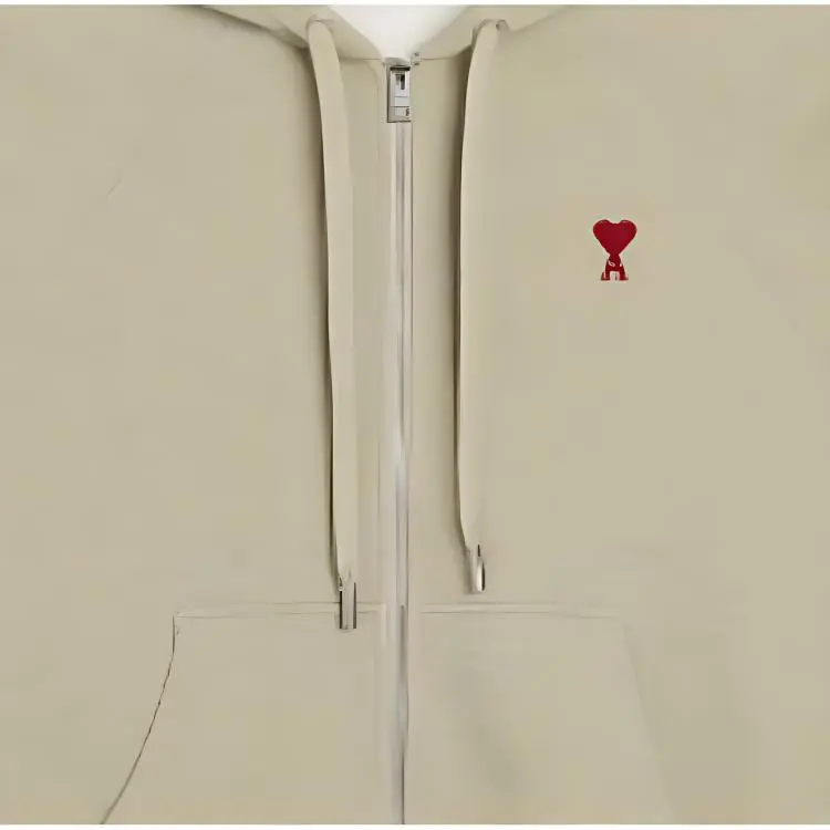 AMIPARIS Ami-de-Coeur-motif Zipped Hoodie-5
