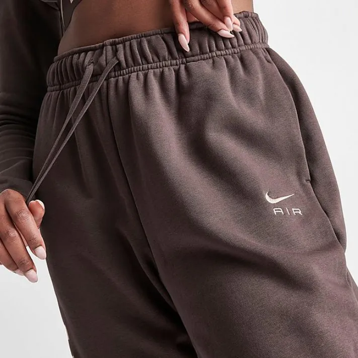 Nike SPORTSWEAR AIR FLEECE Knitted Sports Pants Women's Brown-4