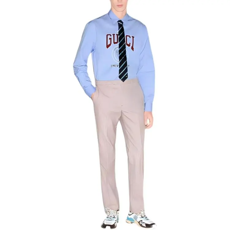 GUCCI SS25 Shirt Men's Light Blue-2