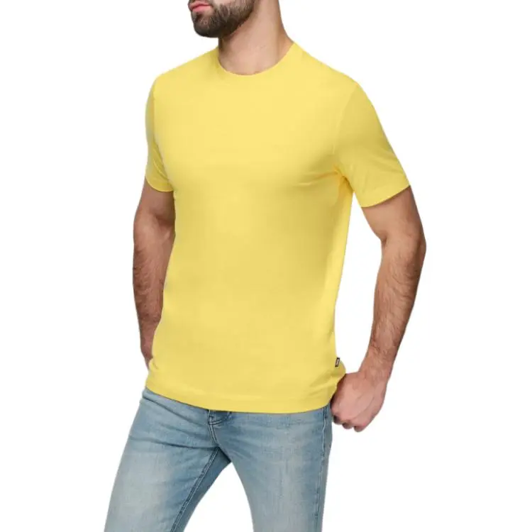 HUGO BOSS SS23 T Shirt Men's Yellow-3