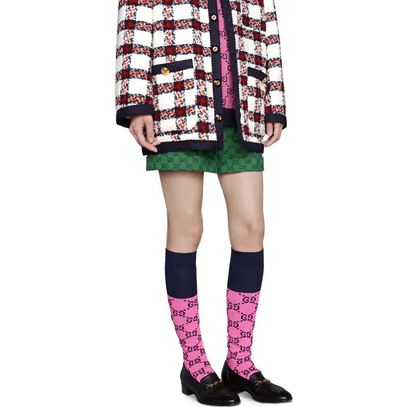 GUCCI Knee-High Socks Women's 1 Pack Pink-2