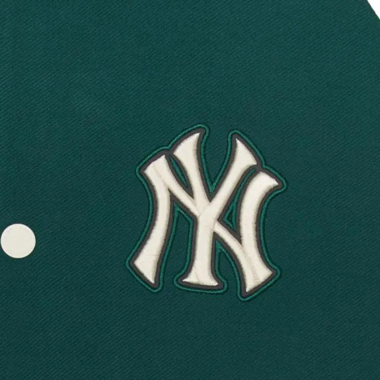 MLB New York Yankees Jackets Coats Unisex Dark Green-2