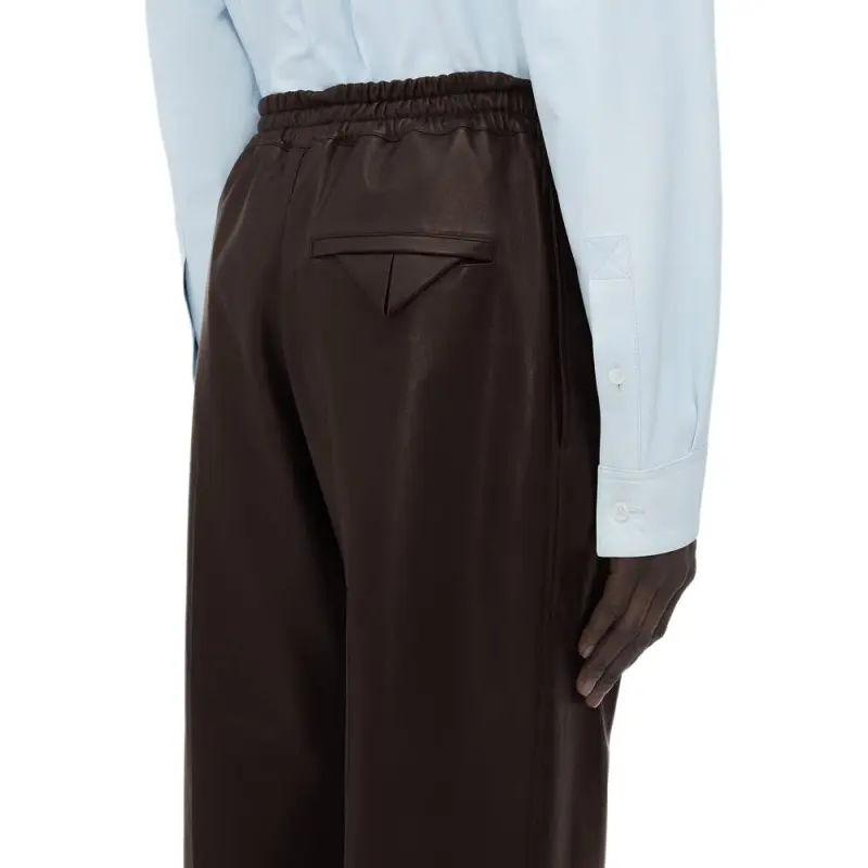 Bottega Veneta Leather Trousers-3
