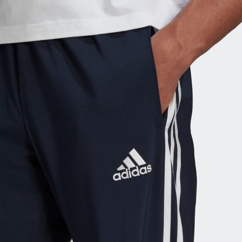Adidas Knitted Sports Pants Men's Blue-3