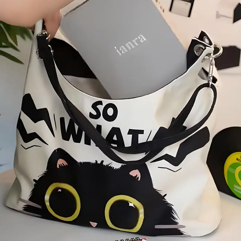 AOSONG Suede Tech Fabric Crossbody Bag Regular Unisex Black White-1